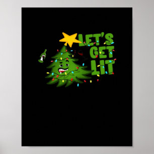 Poster Vamos Sai Dica Árvore de Natal Engraçado Essencial