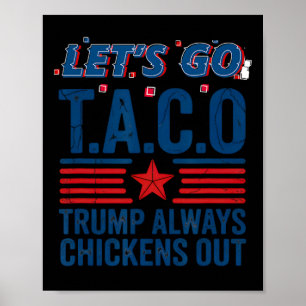 Poster Vamos Vai Taco Trump Sempre Fala Engraçado