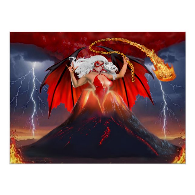 Pôster Vampira Rebelde: A Fuga Vulcânica (Frente)