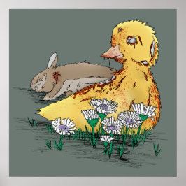 Poster Vampire-Zombie Easter Duckling