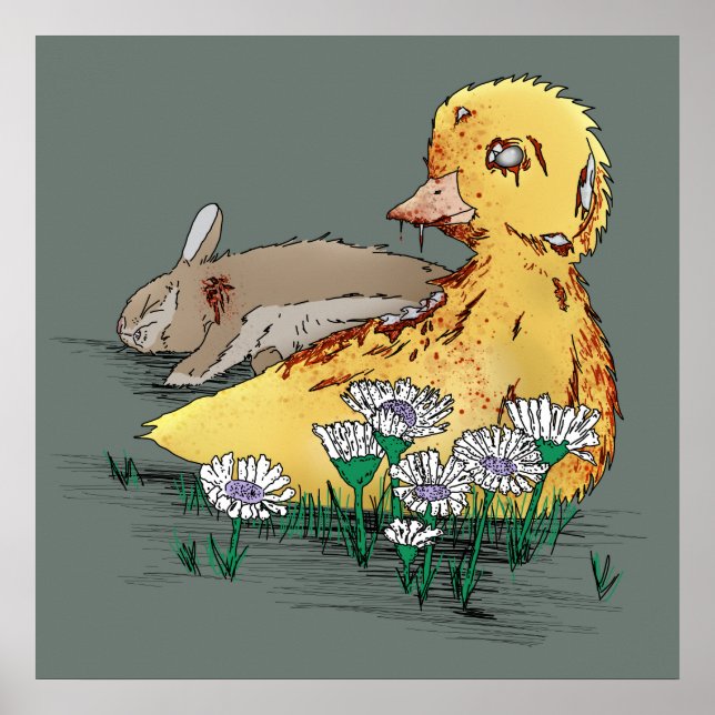 Poster Vampire-Zombie Easter Duckling (Frente)