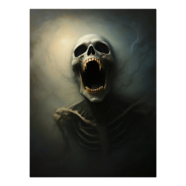 Pôster Vampire's Scream - Gothic Horror Art