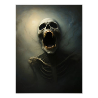 Pôster Vampire's Scream - Gothic Horror Art