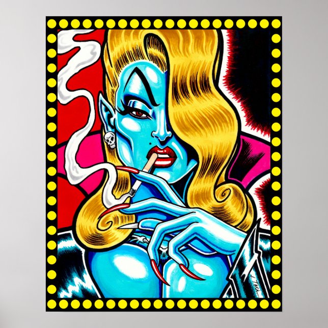 Poster Vampiro alienígena (Frente)