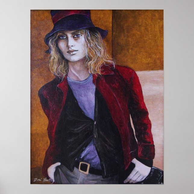 Pôster Vampiro - Arte original de Dori Hart (Frente)