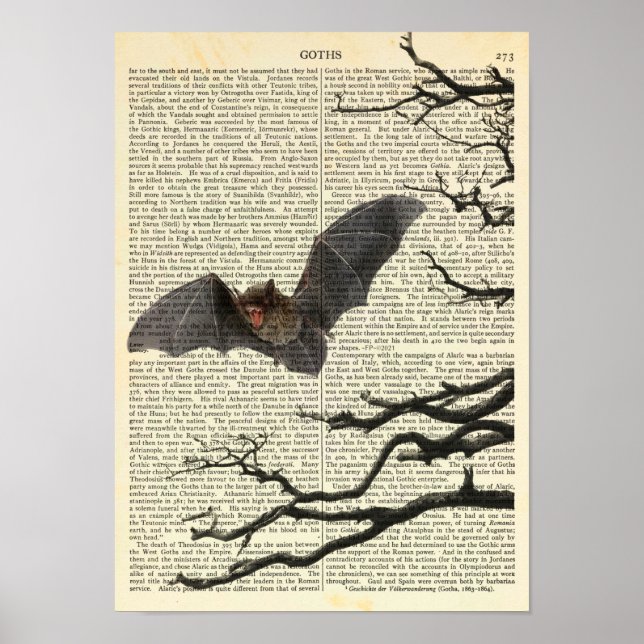 Poster Vampiro Bat, Gótico, Drácula, Bat, Natureza (Frente)