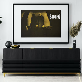 Poster Vampiro Booh Terror Amarelo Filme Nosferatu