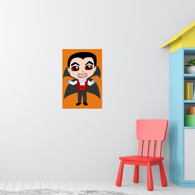 Poster vampiro de chibi (Berçário 1)