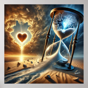 Poster Vampiro estilhaçado: uma visão surreal do tempo e