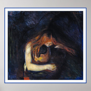 Poster Vampiro por Edvard Munch