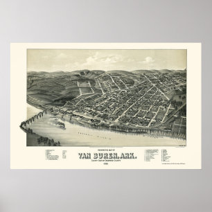 Poster Van Buren, AR Panorâmica - 1888