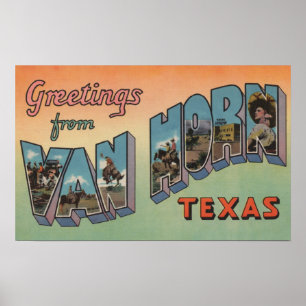 Pôster Van Chifre, Texas - grandes cenas da letra
