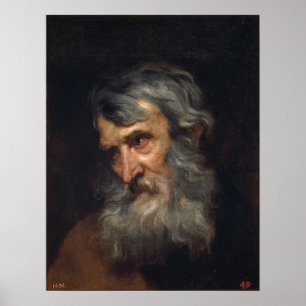 Poster Van Dyck - A Cabeça de um Homem Idoso
