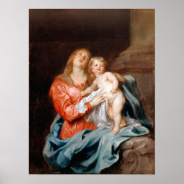 Poster Van Dyck - A Madonna e o Menino