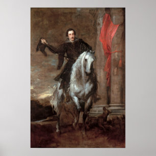 Poster Van Dyck - Anton Giulio Brignole Venda Horseback