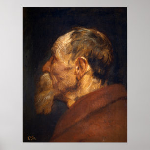 Poster Van Dyck - Cabeça de um Homem Idoso