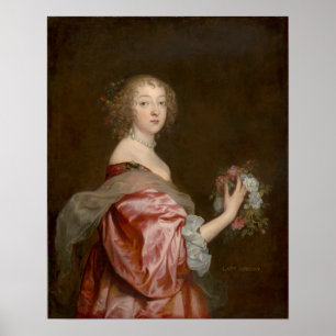 Poster Van Dyck - Catherine Howard Lady D'Aubigny