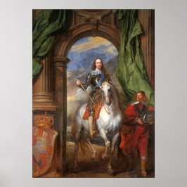 Poster Van Dyck - Charles I Com M. De Rua Antoine