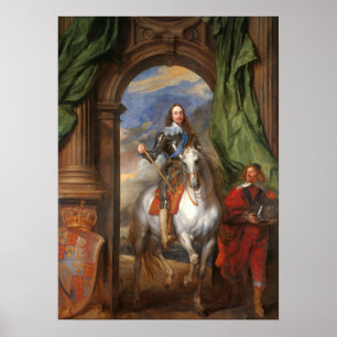 Poster Van Dyck - Charles I Com M. De Rua Antoine
