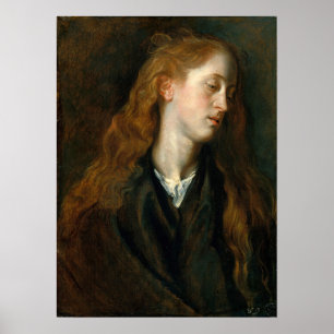 Poster Van Dyck - Chefe De Estudo De Uma Mulher Jovem