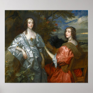 Poster Van Dyck - Condessas de Chesterfield e Caça...
