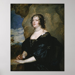 Poster Van Dyck - Diana Cecil Condessa De Oxford