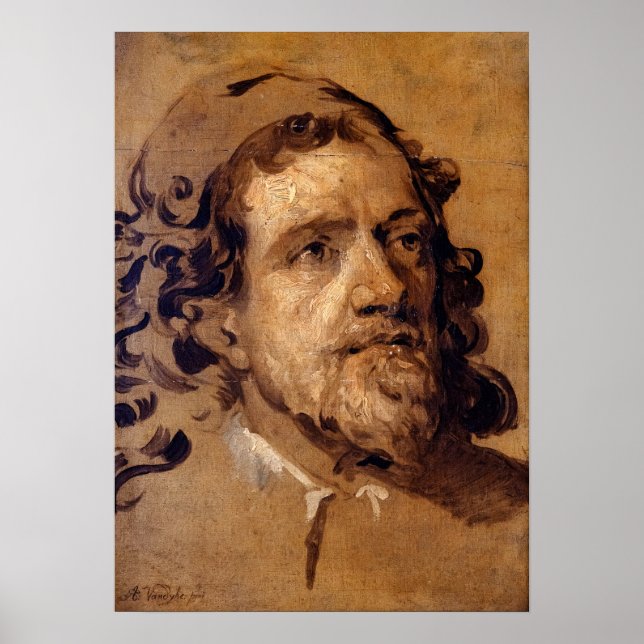 Poster Van Dyck - Esboço para o Retrato do Arquite… (Frente)