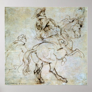 Poster Van Dyck - Estudo Para Um Equestre Albert De Ligne