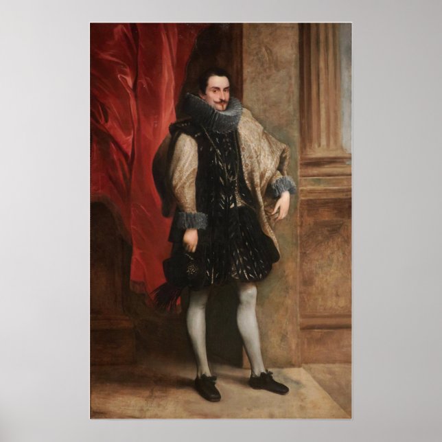 Poster Van Dyck - Genoese Nobleman (Frente)