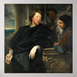 Poster Van Dyck - George Gage com dois homens