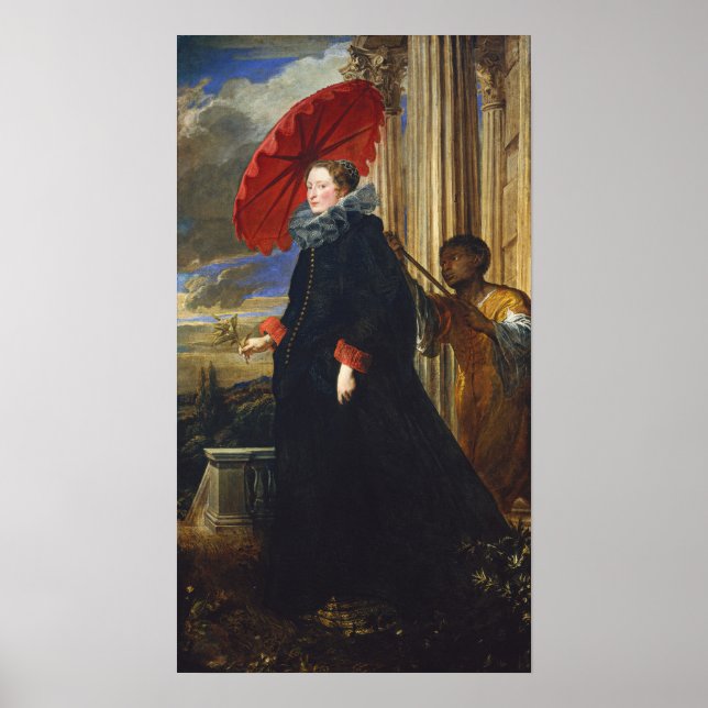 Poster Van Dyck - Marquesa Elena Grimaldi Cattaneo Com … (Frente)
