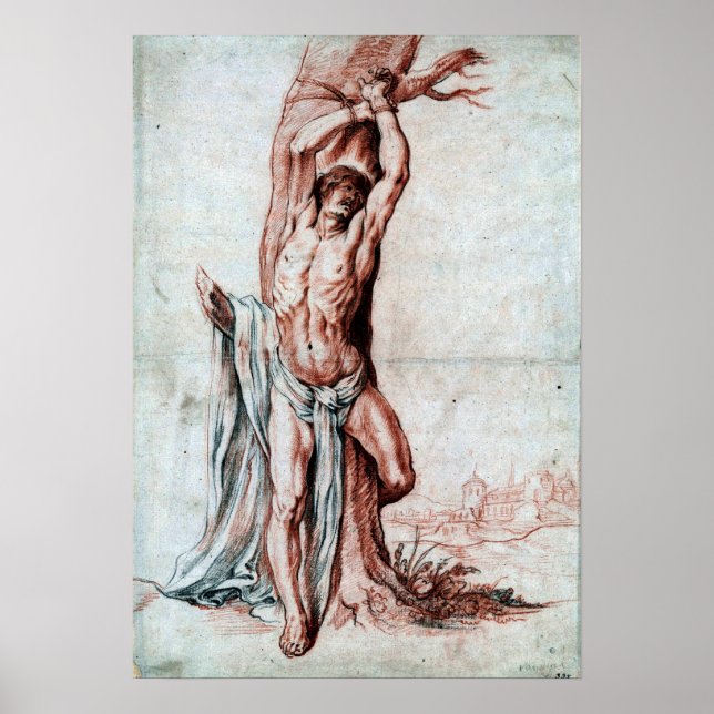 Poster Van Dyck - Mártir Amarrado a uma Árvore (Frente)