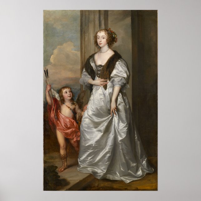 Poster Van Dyck - Mary Villiers Como Vênus (Frente)