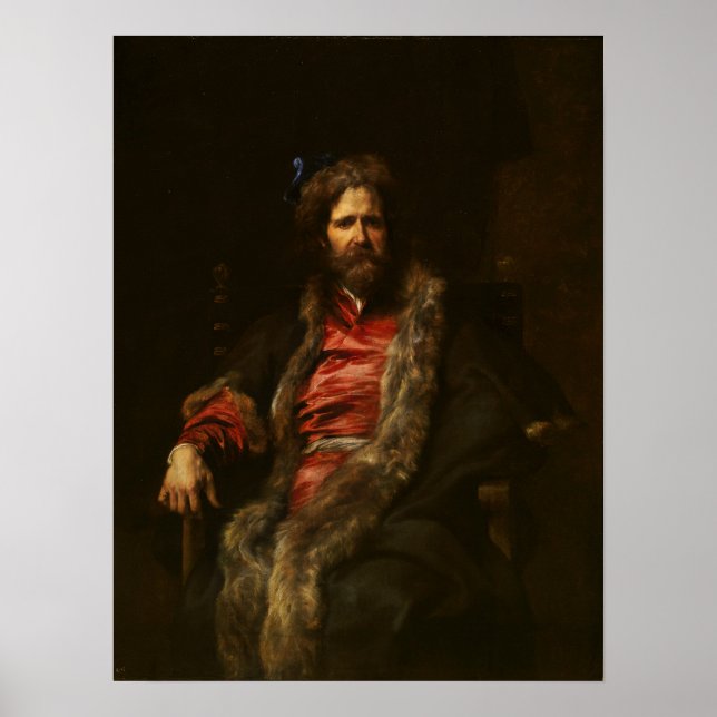 Poster Van Dyck - O Pintor Martin Ryckaert (Frente)