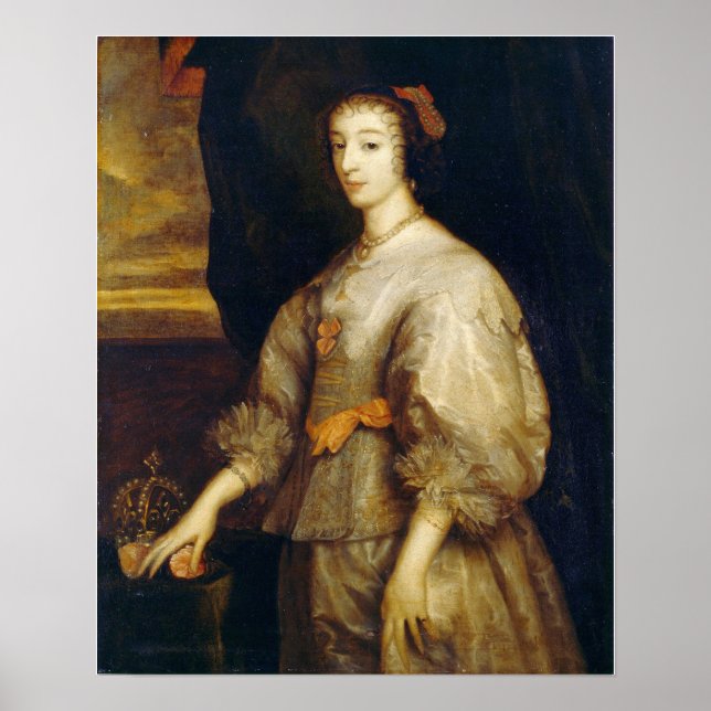 Poster Van Dyck - Rainha Henrietta Maria (Frente)
