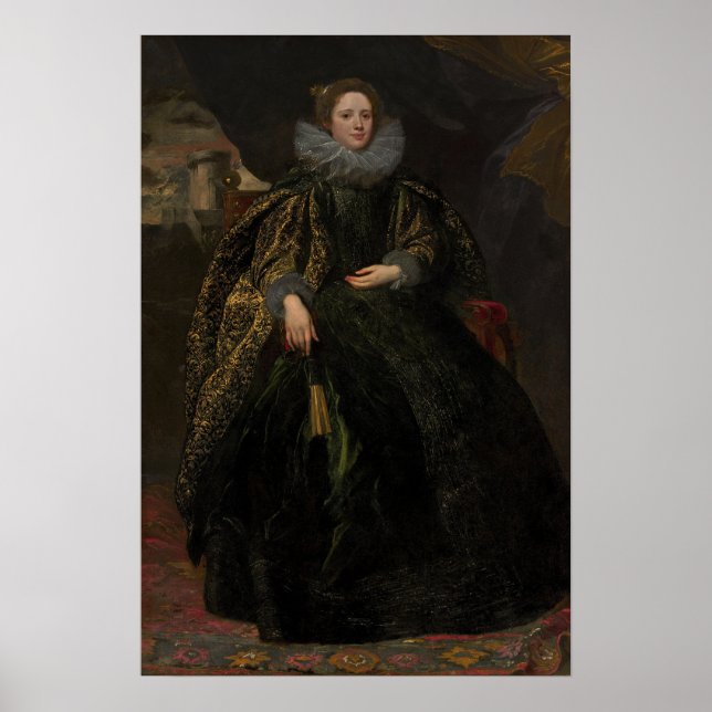 Poster Van Dyck - Retrato da Marquesa Balbi (Frente)