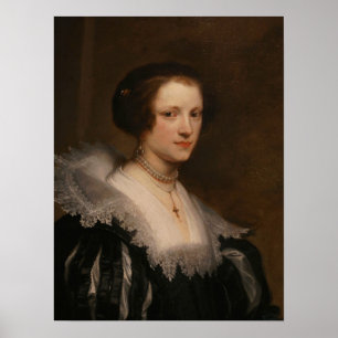 Poster Van Dyck - Retrato De Anna Acordar