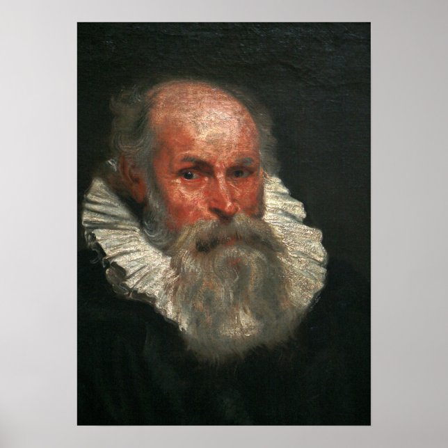 Poster Van Dyck - Retrato de Homem Idoso (Frente)