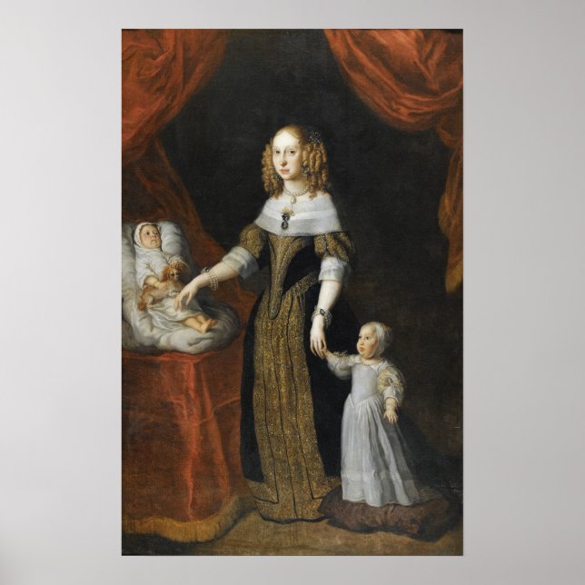 Poster Van Dyck - Retrato De Louise De La Valliere (Frente)