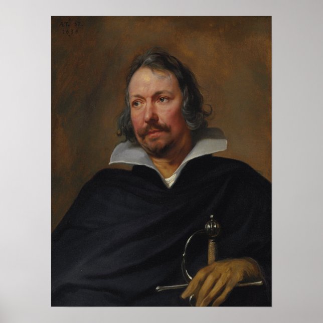 Poster Van Dyck - Retrato de um Cavaleiro (Frente)