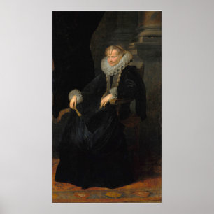 Poster Van Dyck - Retrato De Uma Senhora Genovesa