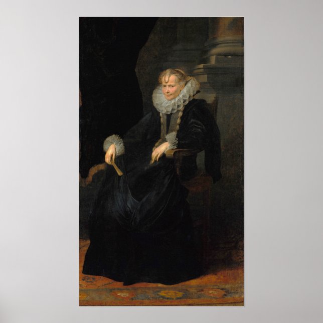 Poster Van Dyck - Retrato De Uma Senhora Genovesa (Frente)
