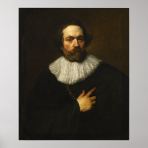 Poster Van Dyck - Retrato Do Homem Com A Barba