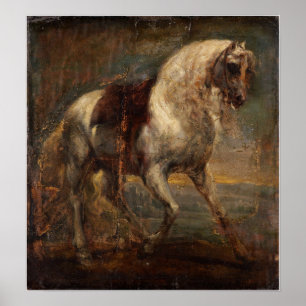 Poster Van Dyck - Um Cavalo Cinza