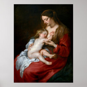 Poster Van Dyck - Virgem E Criança