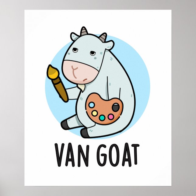 Poster Van Goat Funny Artist Pun (Frente)
