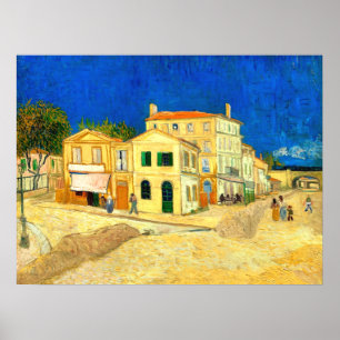 Poster Van Gogh, A Casa Amarela,