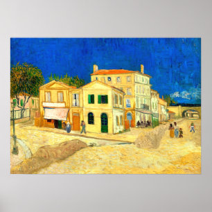 Poster Van Gogh, A Casa Amarela,