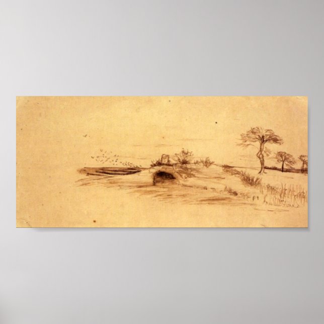 Poster Van Gogh - A Caverna de Machpelah (Frente)