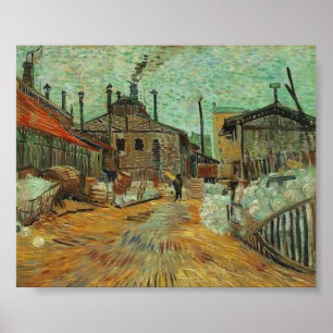 Pôster Van Gogh - a fábrica em Asnieres